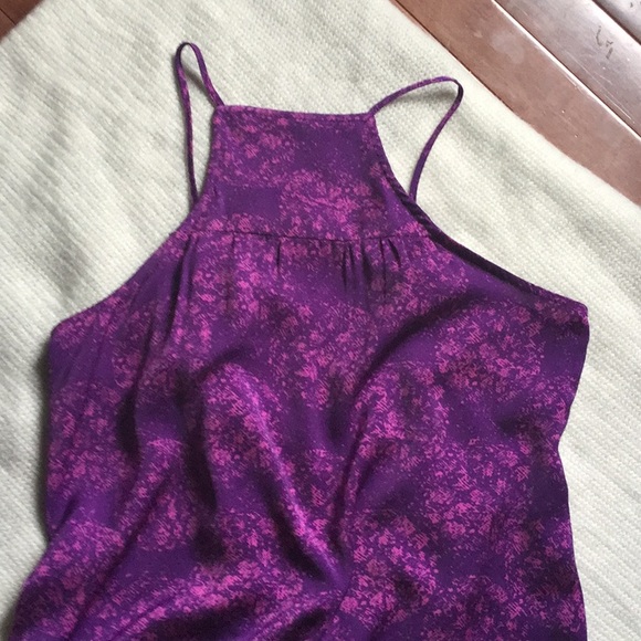Halogen dark purple silky tank - Picture 2 of 2